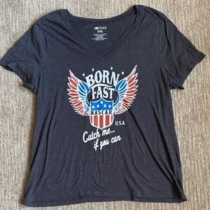 Nascar Charcoal Gray Graphic Tee XXL